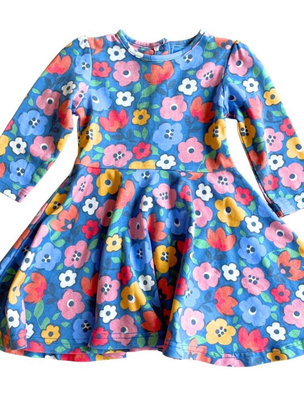 Entire Closet $5! JoJo Maman Bébé 100% Cotton Floral Twirl Dress - Size 12-18 Mo